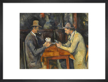 Load image into Gallery viewer, The Card Players (art print, medium, black)
