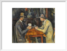 Load image into Gallery viewer, The Card Players (art print, medium, white)
