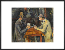 Load image into Gallery viewer, The Card Players (art print, large, black)
