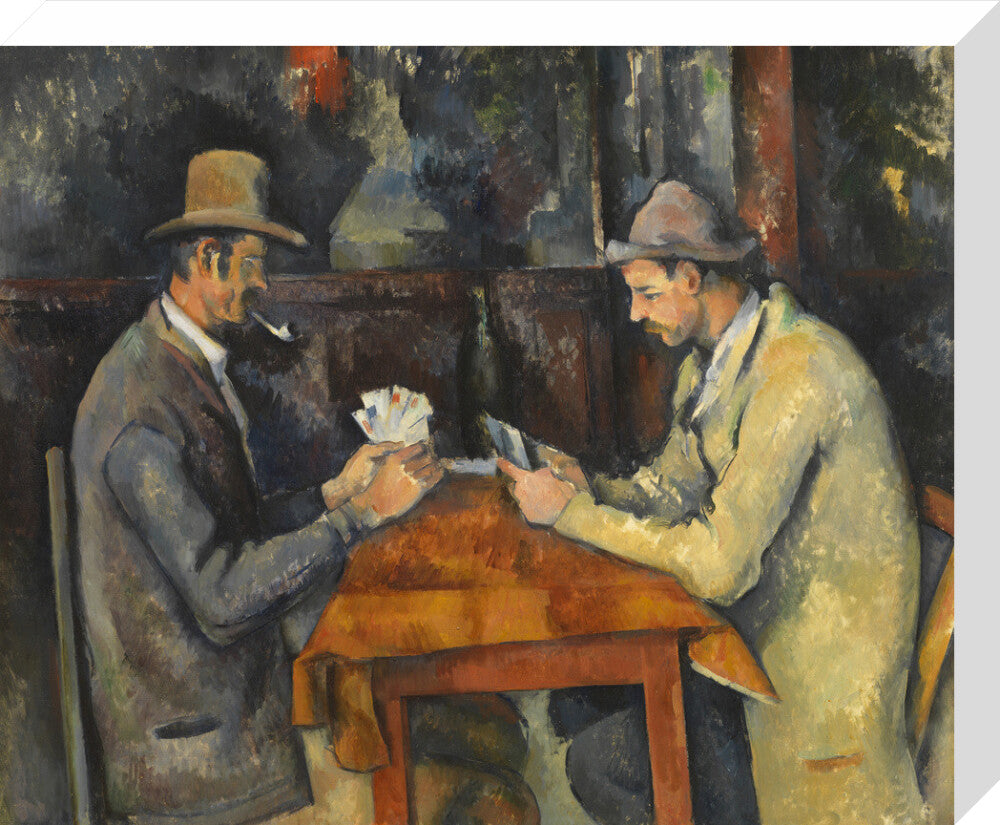 The Card Players (stretched canvas, medium, unframed)