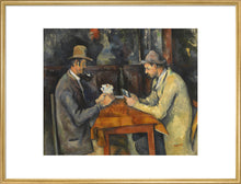 Load image into Gallery viewer, The Card Players (art print, extra large, gold)
