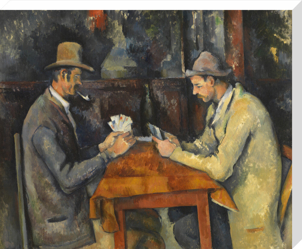The Card Players (stretched canvas, large, unframed)