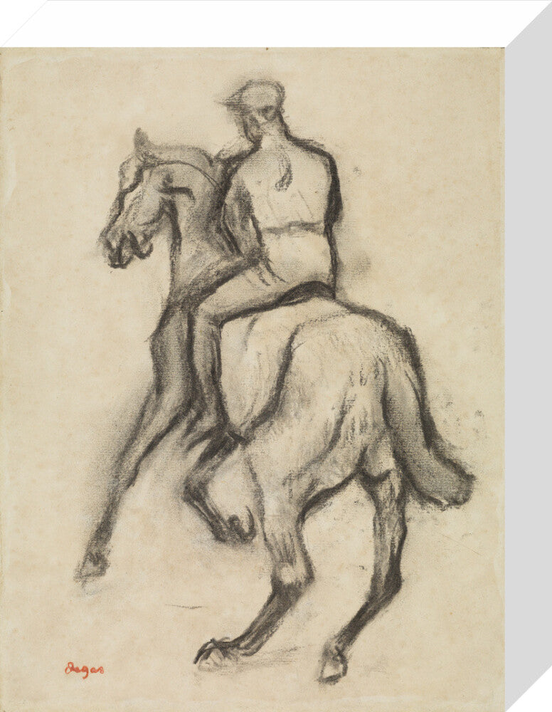 Man on Horseback (stretched canvas, small, unframed)