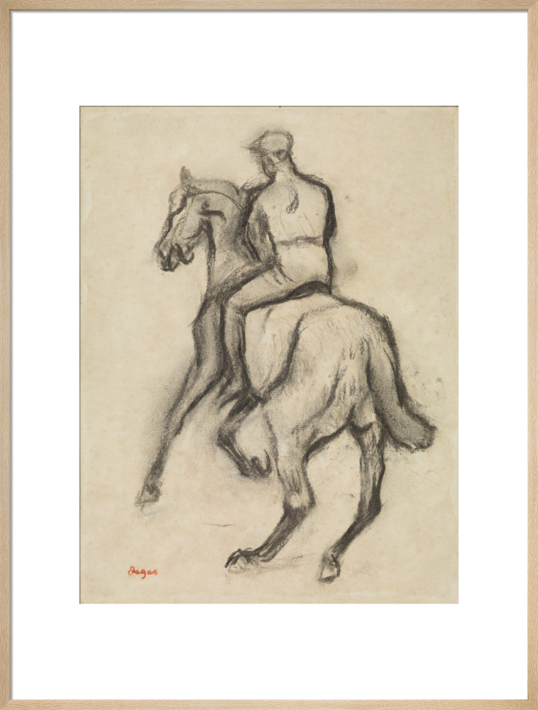 Man on Horseback (art print, extra large, natural)