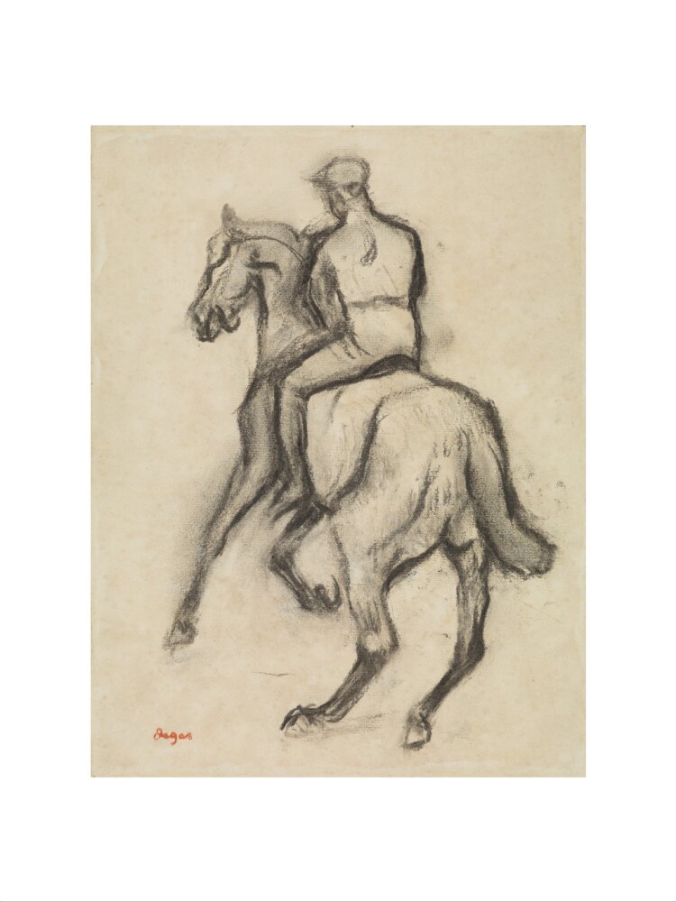 Man on Horseback (art print, medium, unframed)