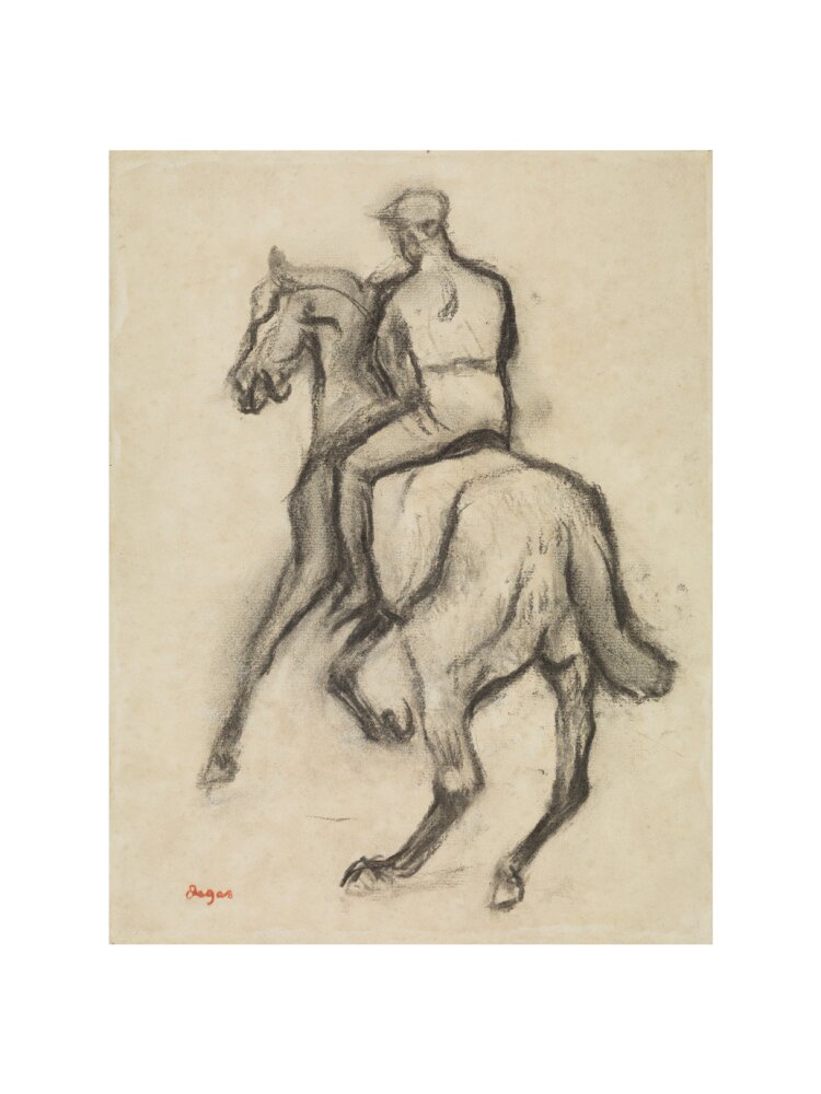 Man on Horseback (art print, large, unframed)