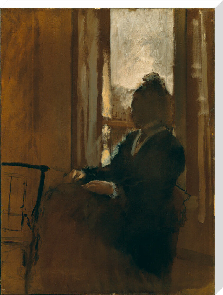 Woman at a Window (stretched canvas, extra large, unframed)