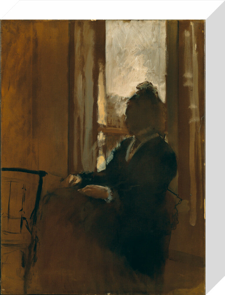 Woman at a Window (stretched canvas, small, unframed)