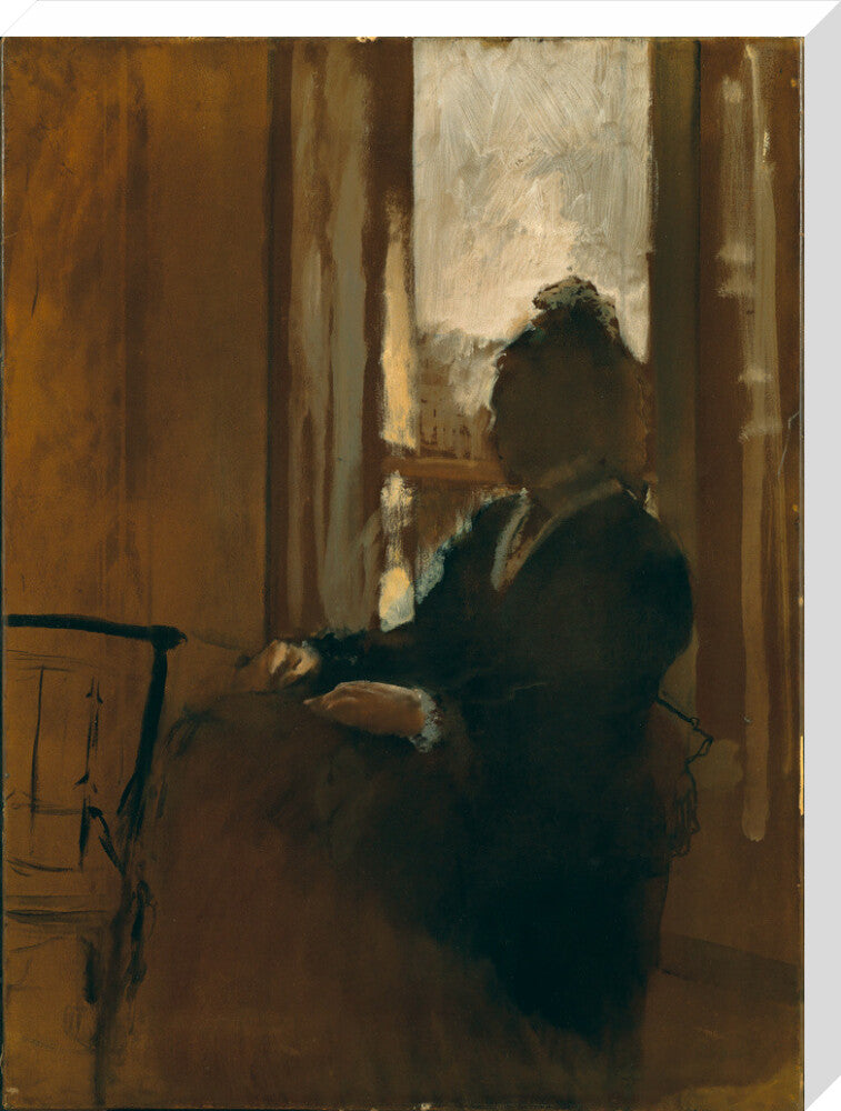 Woman at a Window (stretched canvas, large, unframed)