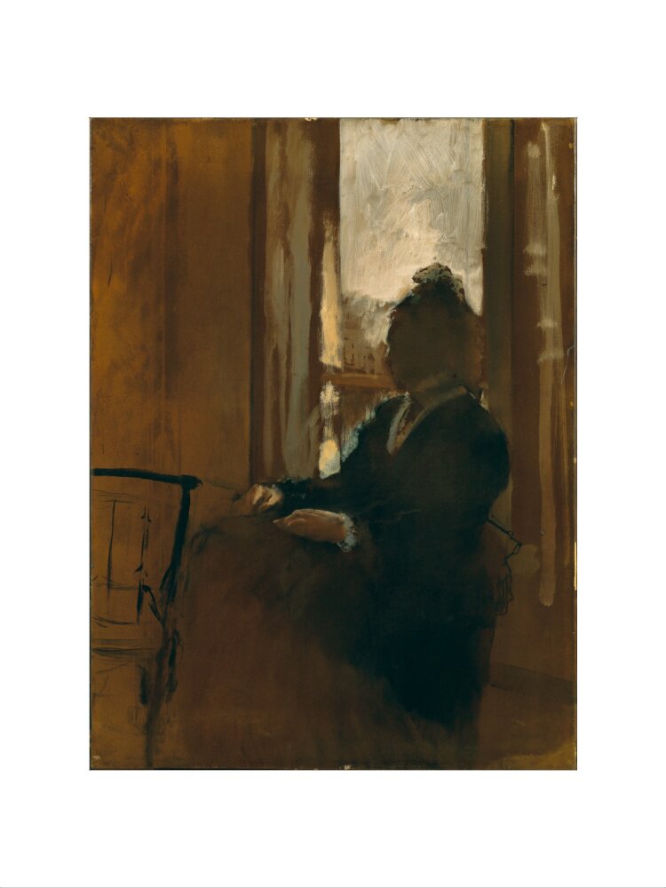 Woman at a Window (art print, large, unframed)