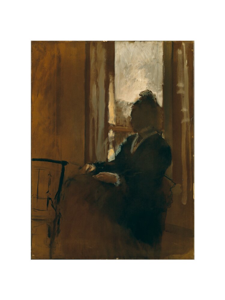 Woman at a Window (art print, extra large, unframed)