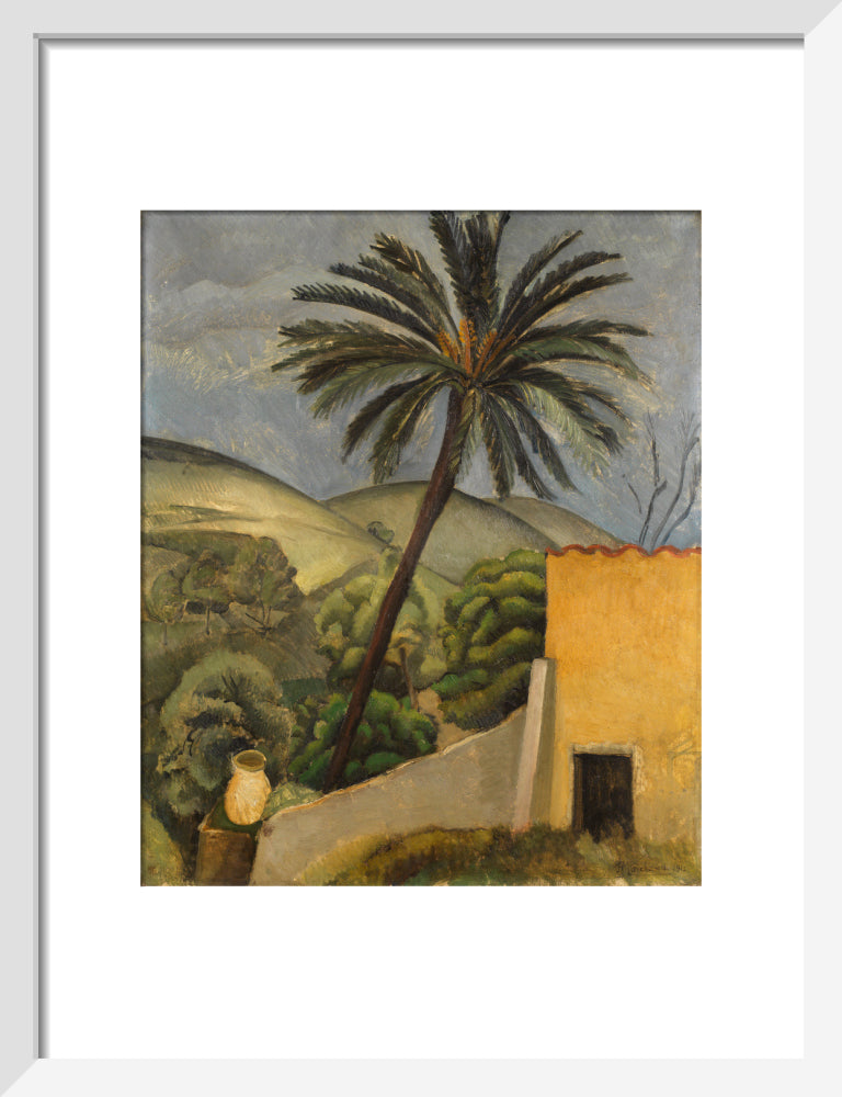Palm Tree (art print, small, white)