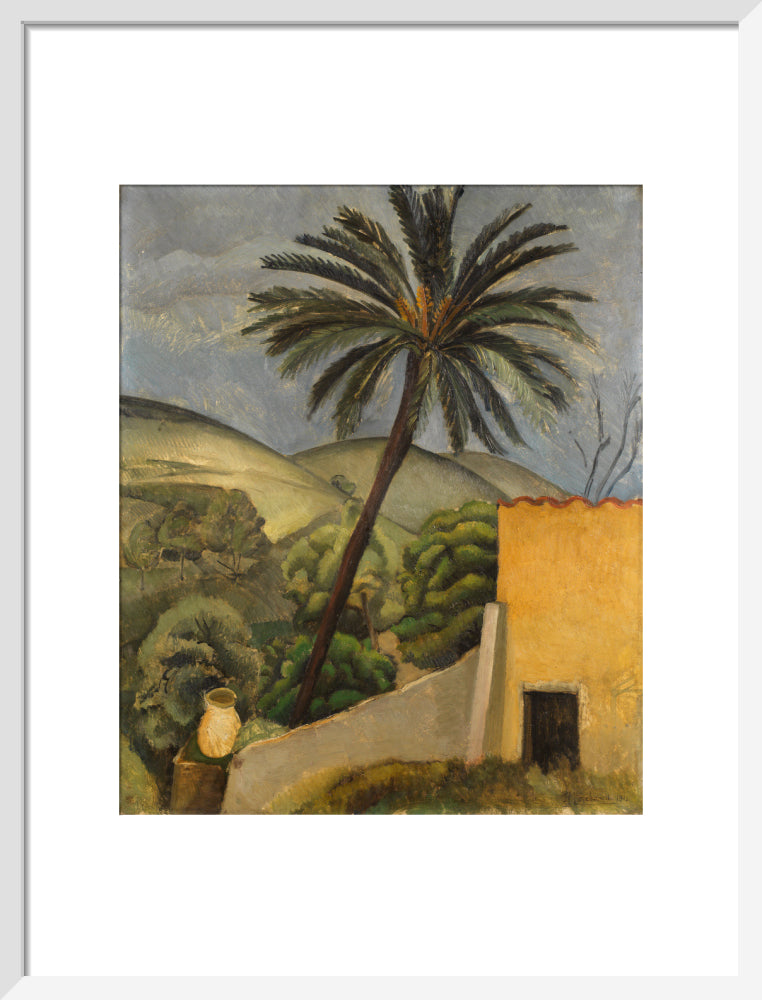 Palm Tree (art print, medium, white)