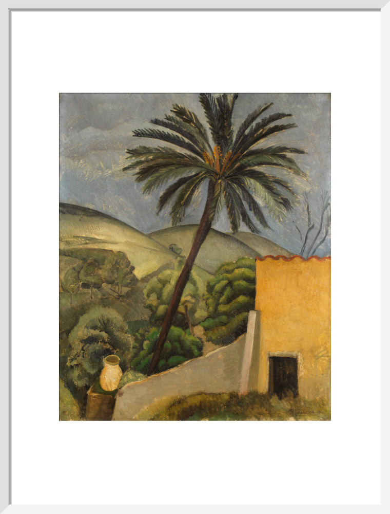 Palm Tree (art print, large, white)