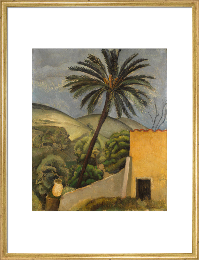 Palm Tree (art print, large, gold)