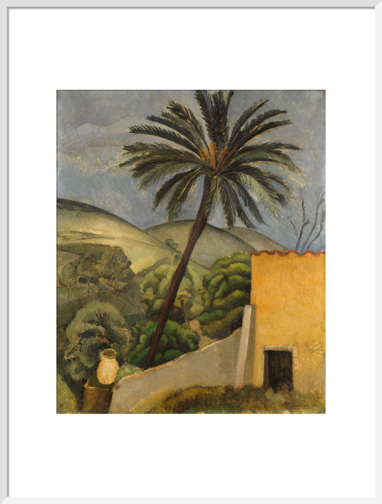 Palm Tree (art print, extra large, white)