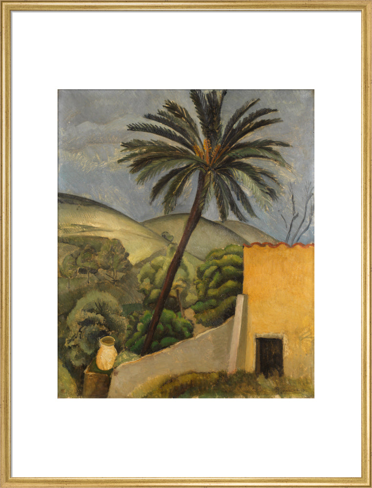 Palm Tree (art print, extra large, gold)