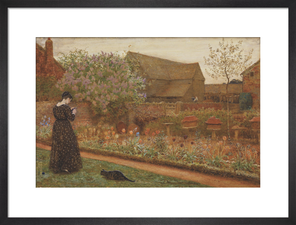 The Old Farm Garden (art print, medium, black)