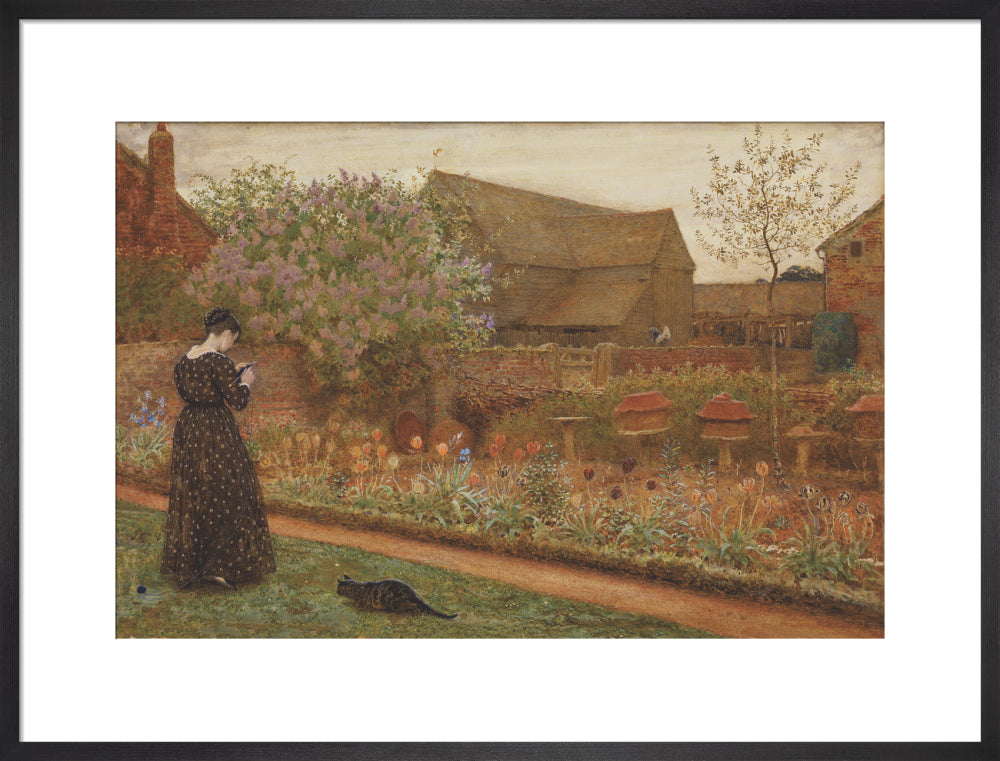 The Old Farm Garden (art print, large, black)