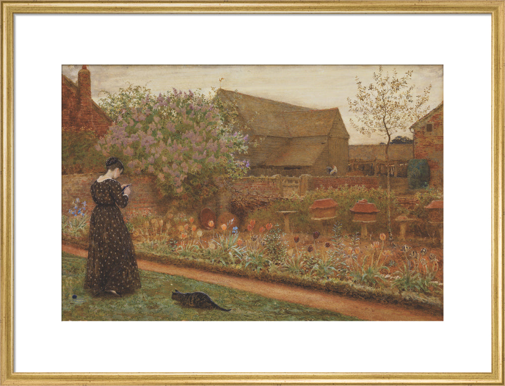 The Old Farm Garden (art print, large, gold)