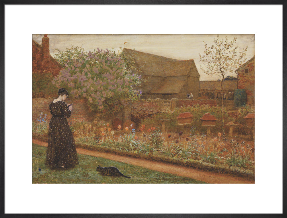 The Old Farm Garden (art print, extra large, black)