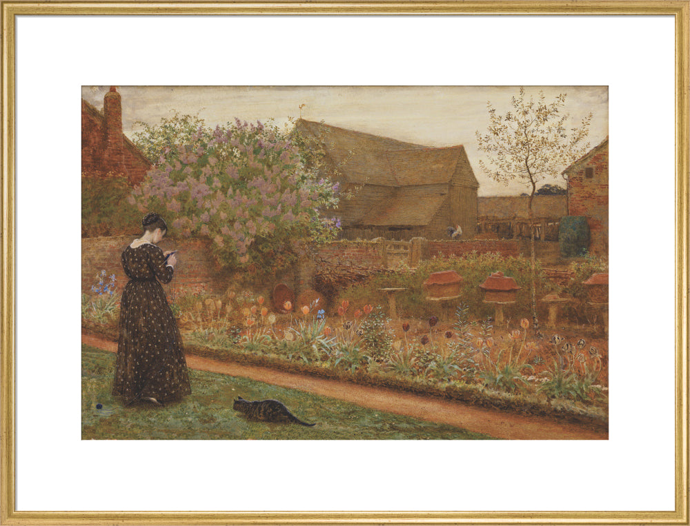 The Old Farm Garden (art print, extra large, gold)