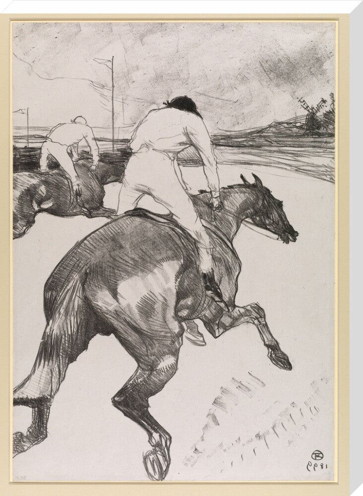 The Jockey (stretched canvas, extra large, unframed)
