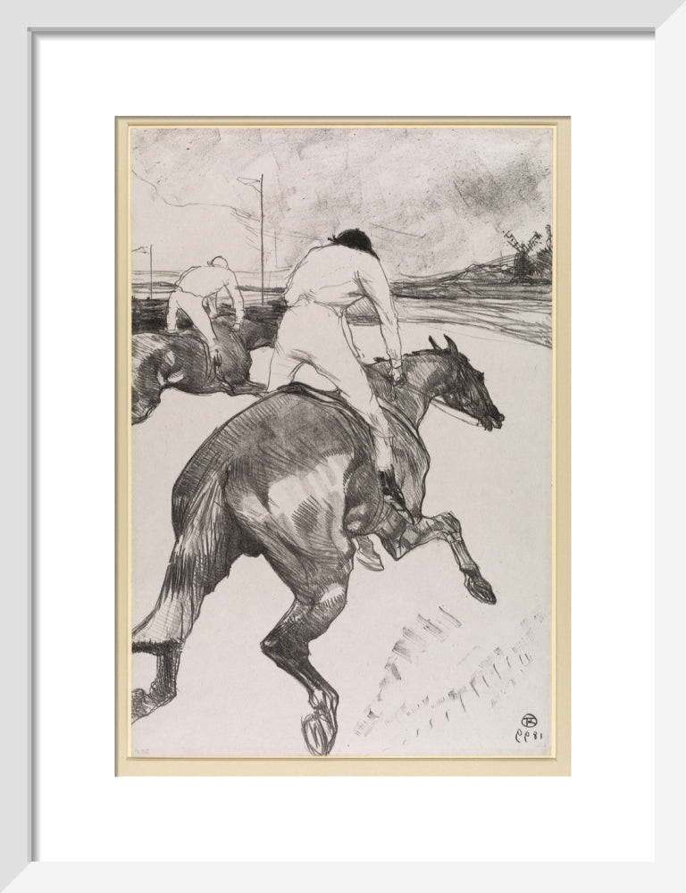 The Jockey (art print, small, white)