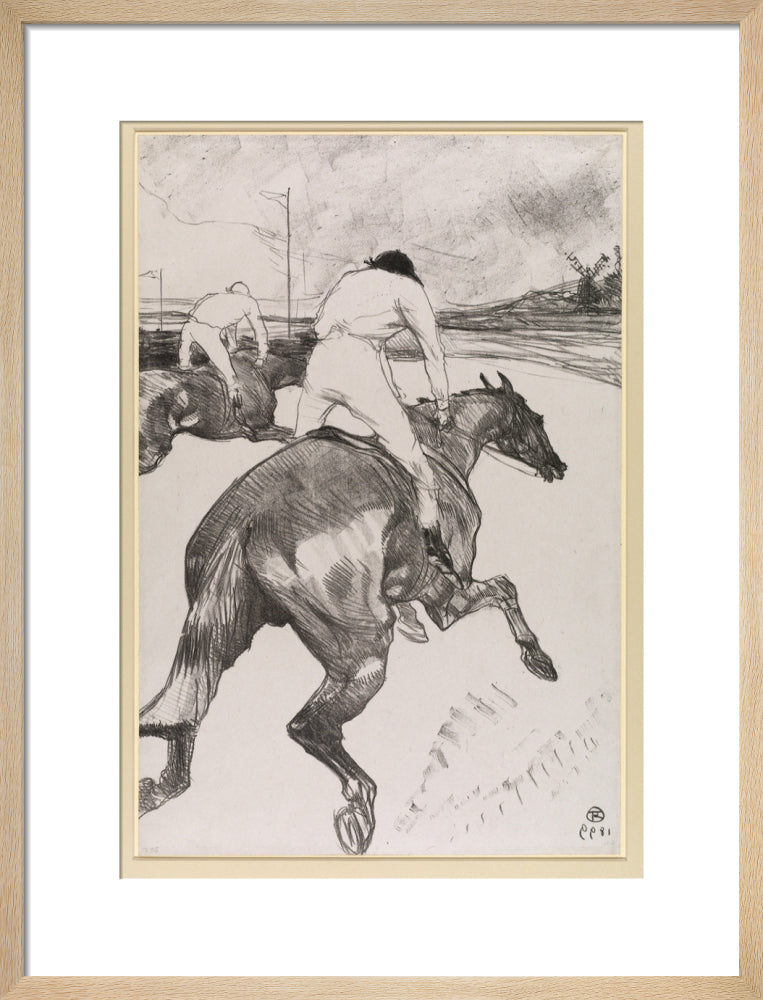 The Jockey (art print, medium, natural)