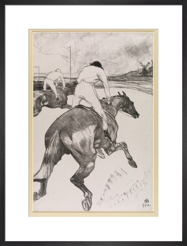 The Jockey (art print, large, black)