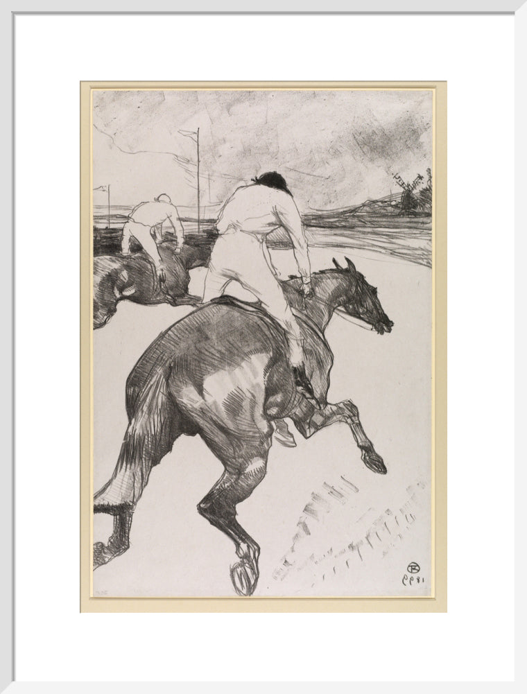 The Jockey (art print, large, white)
