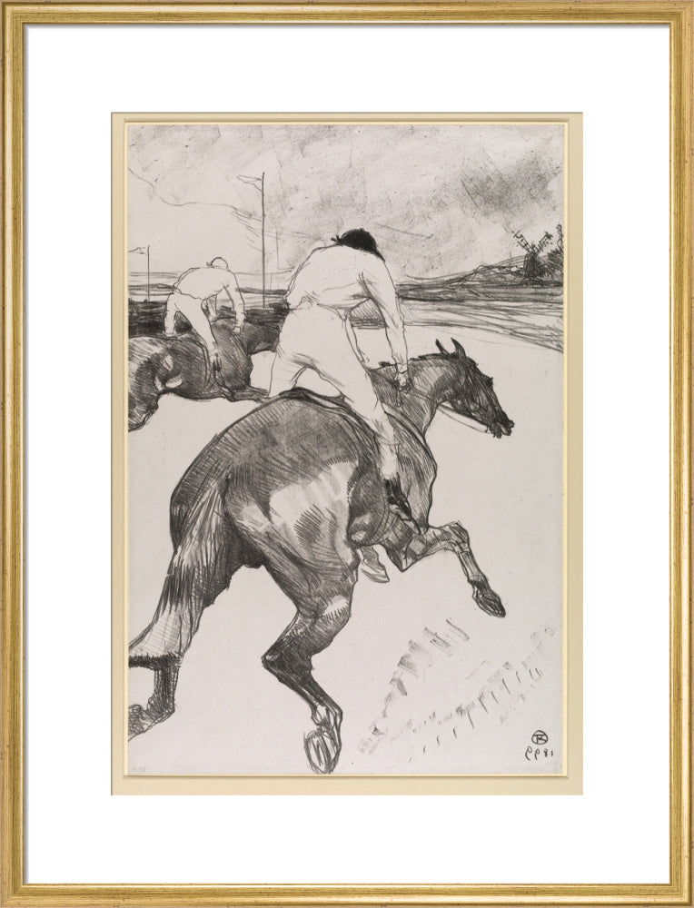 The Jockey (art print, large, gold)