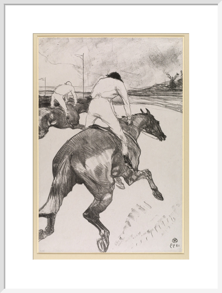 The Jockey (art print, extra large, white)