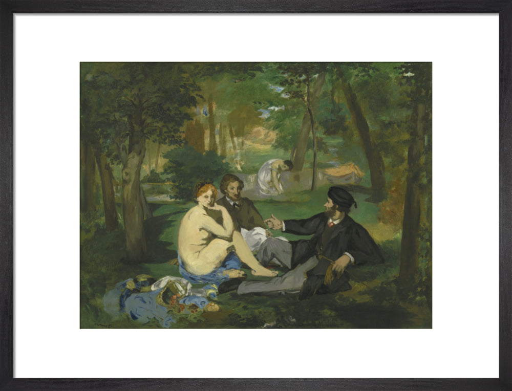Le Dejeuner sur l'herbe (art print, medium, black)