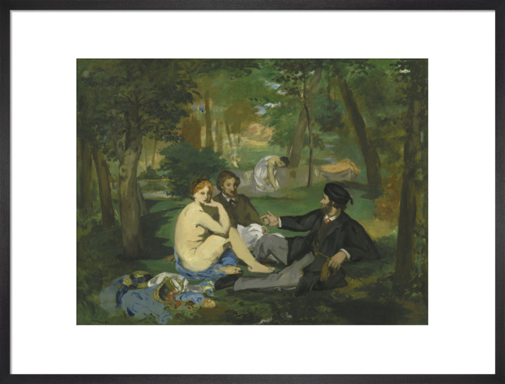 Le Dejeuner sur l'herbe (art print, large, black)