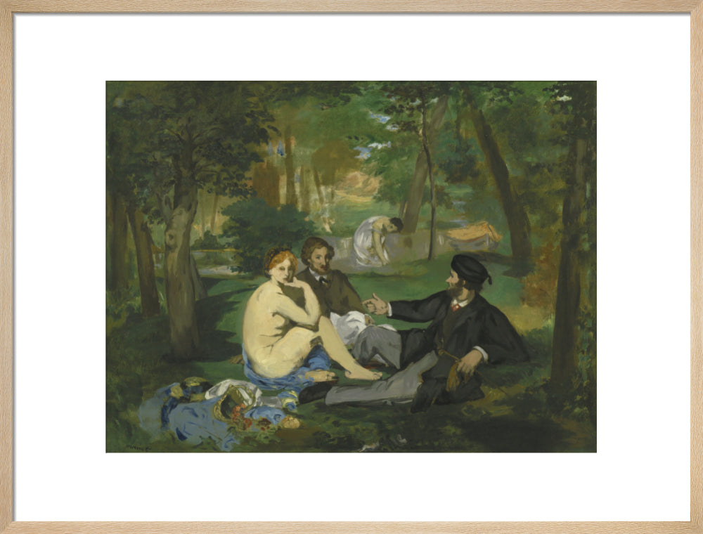 Le Dejeuner sur l'herbe (art print, large, natural)