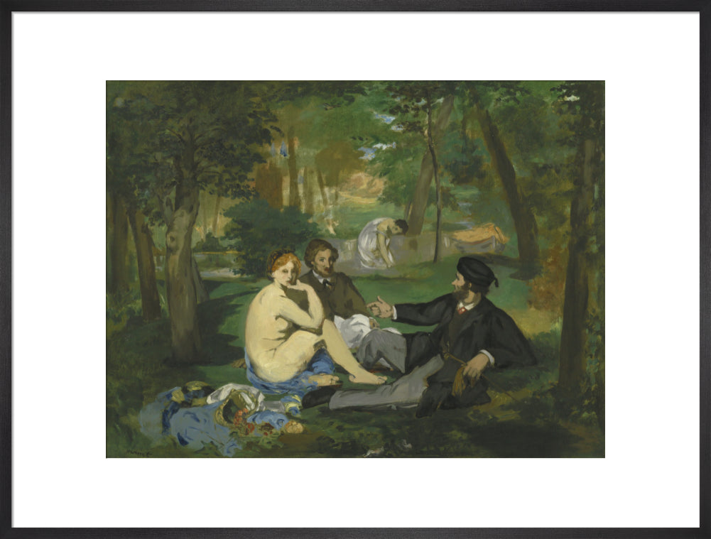 Le Dejeuner sur l'herbe (art print, extra large, black)