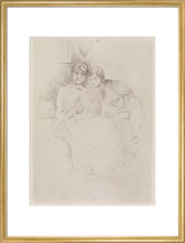 Load image into Gallery viewer, Berthe Morisot Drawing, with Her Daughter, 1889
