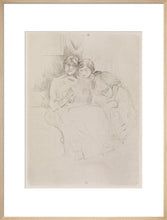 Load image into Gallery viewer, Berthe Morisot Drawing, with Her Daughter, 1889
