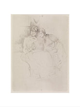 Load image into Gallery viewer, Berthe Morisot Drawing, with Her Daughter, 1889
