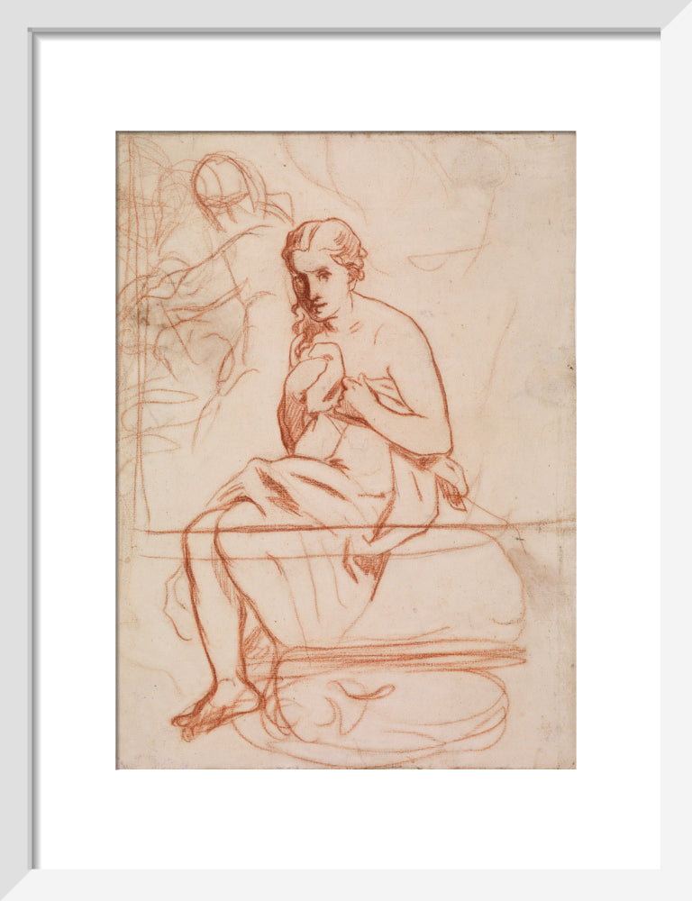 La toilette (art print, small, white)
