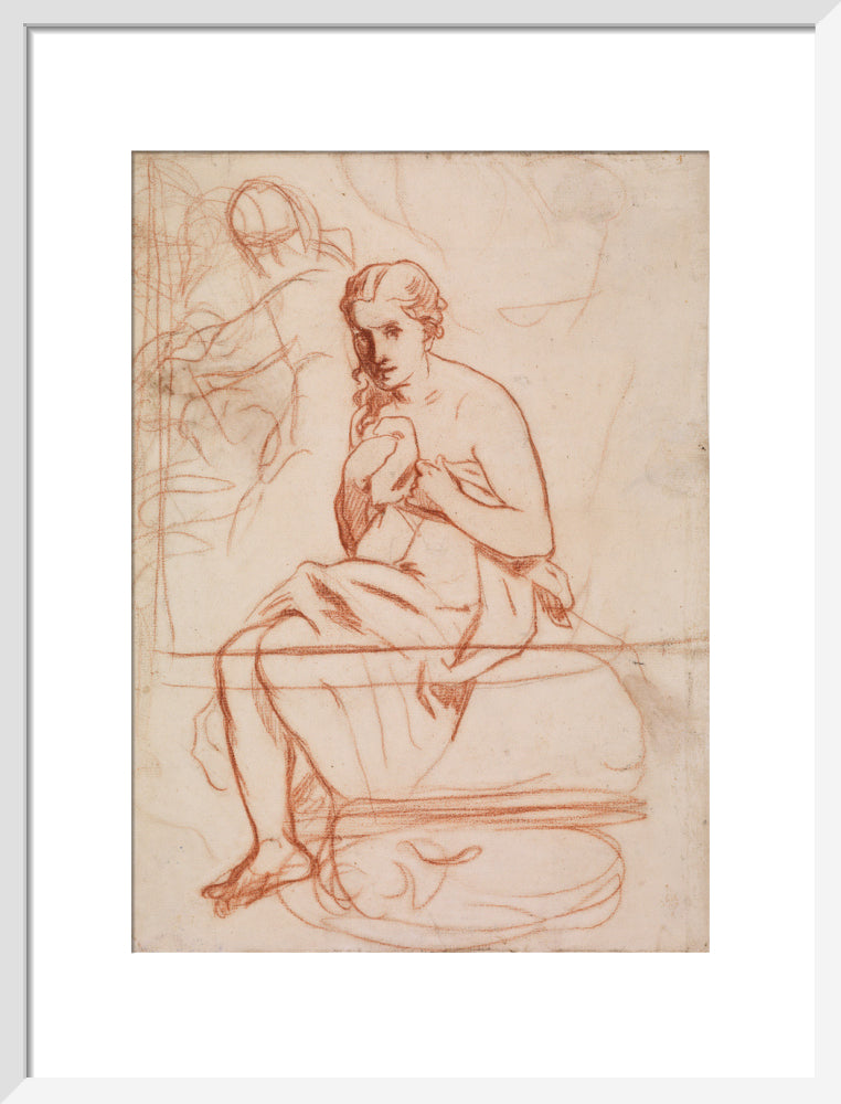 La toilette (art print, medium, white)
