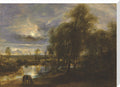 Landscape by Moonlight (stretched canvas, extra large, unframed)