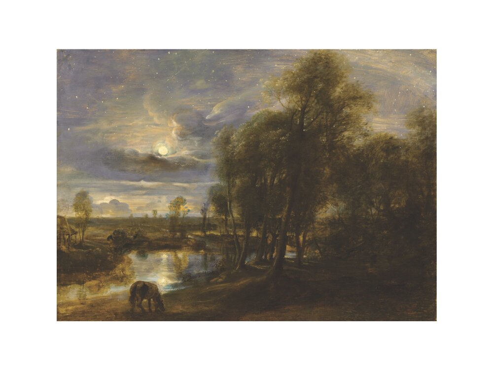 Landscape by Moonlight (art print, small, unframed)