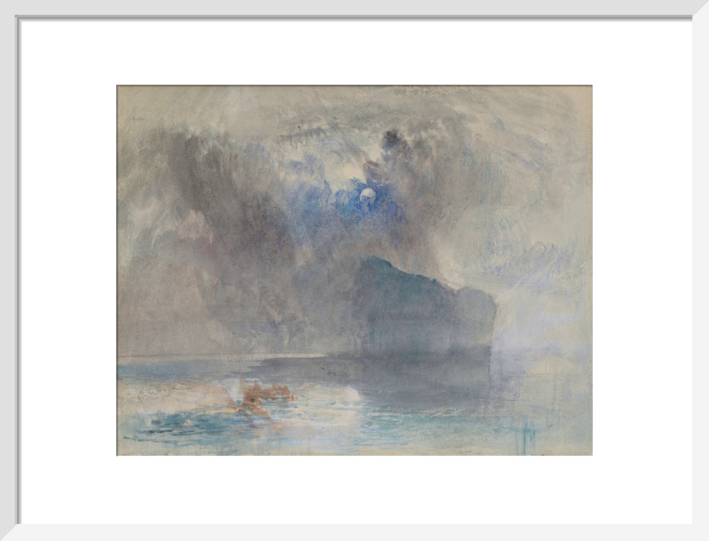 On Lake Lucerne looking towards Fluelen (art print, medium, white)
