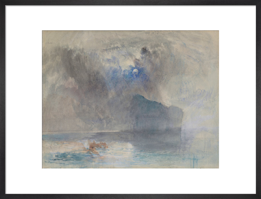 On Lake Lucerne looking towards Fluelen (art print, large, black)