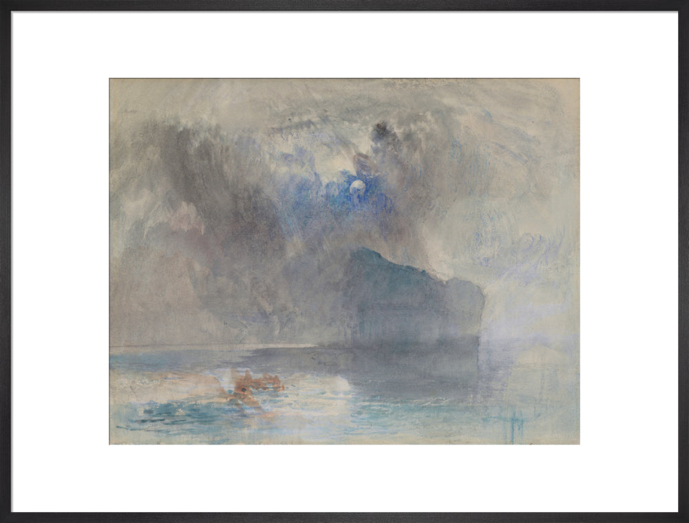 On Lake Lucerne looking towards Fluelen (art print, extra large, black)