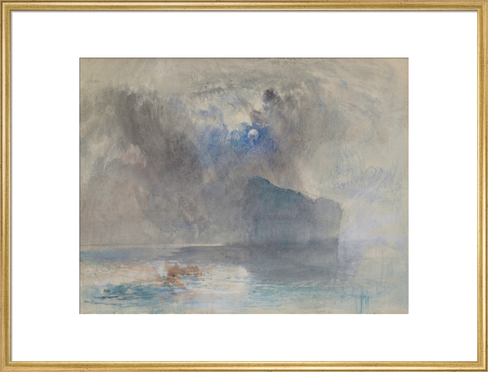On Lake Lucerne looking towards Fluelen (art print, extra large, gold)