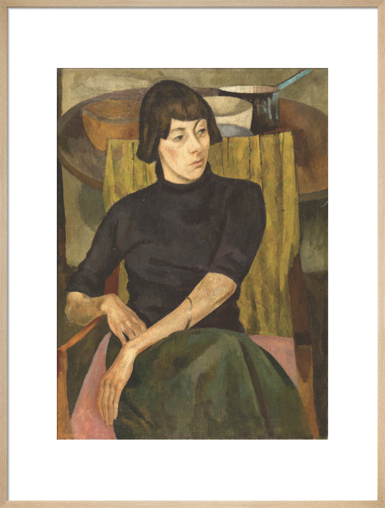 Portrait of Nina Hamnett (art print, extra large, natural)