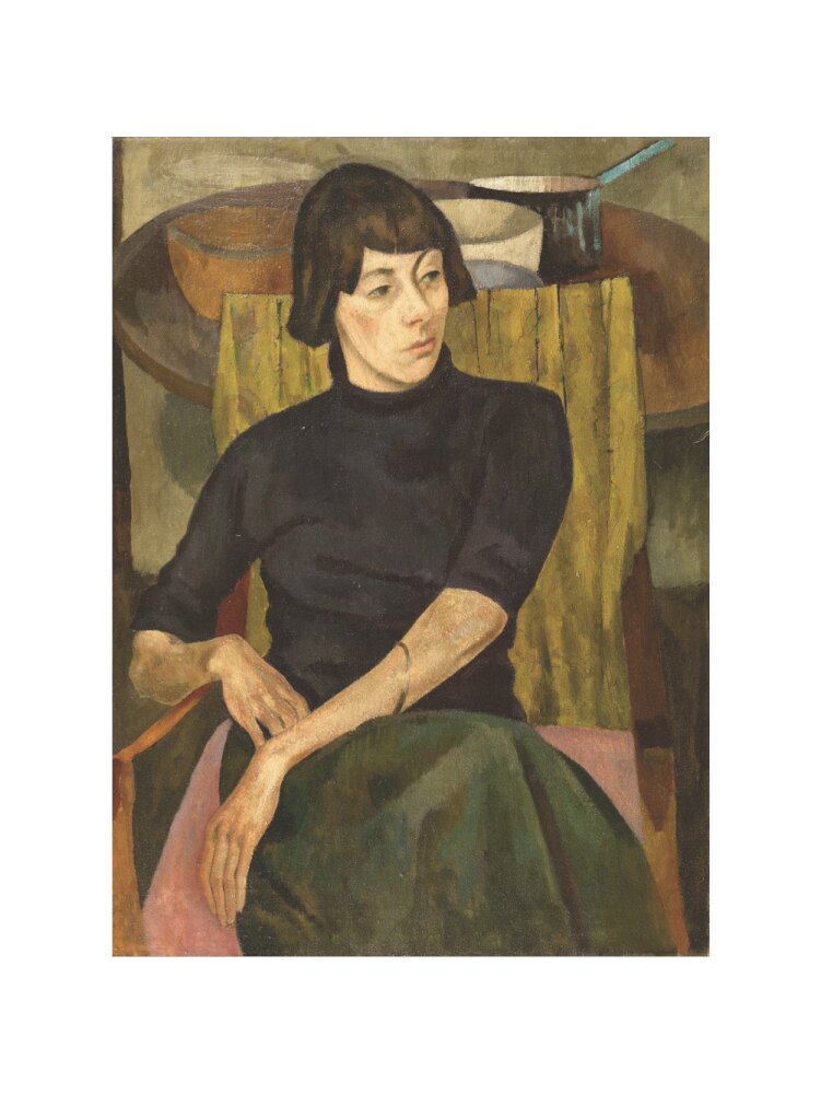 Portrait of Nina Hamnett (art print, large, unframed)
